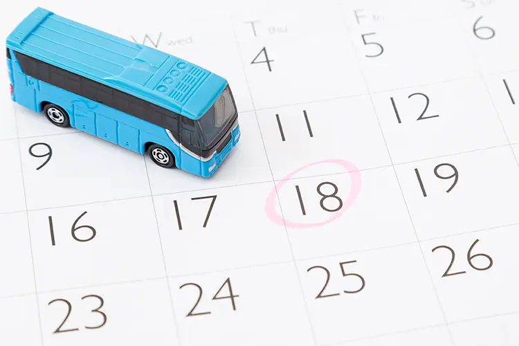 貸切バスは当日予約できますか？