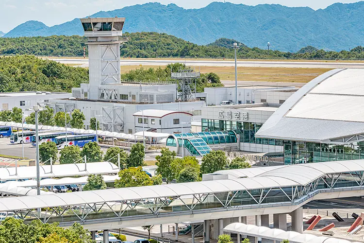 広島の貸切バス配車場所「広島空港 団体バスプール」