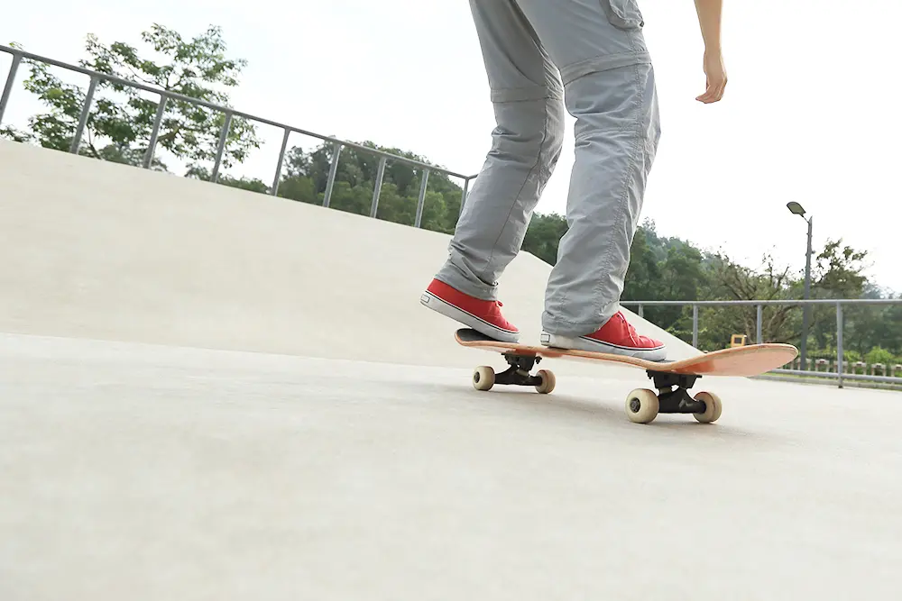 スケートボードの練習ができるスケートパーク