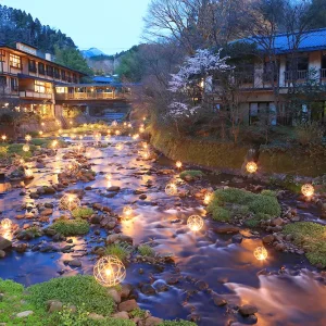 熊本県「黒川温泉」の湯あかり