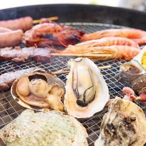 知多半島の海鮮市場「魚太郎」の浜焼きBBQ